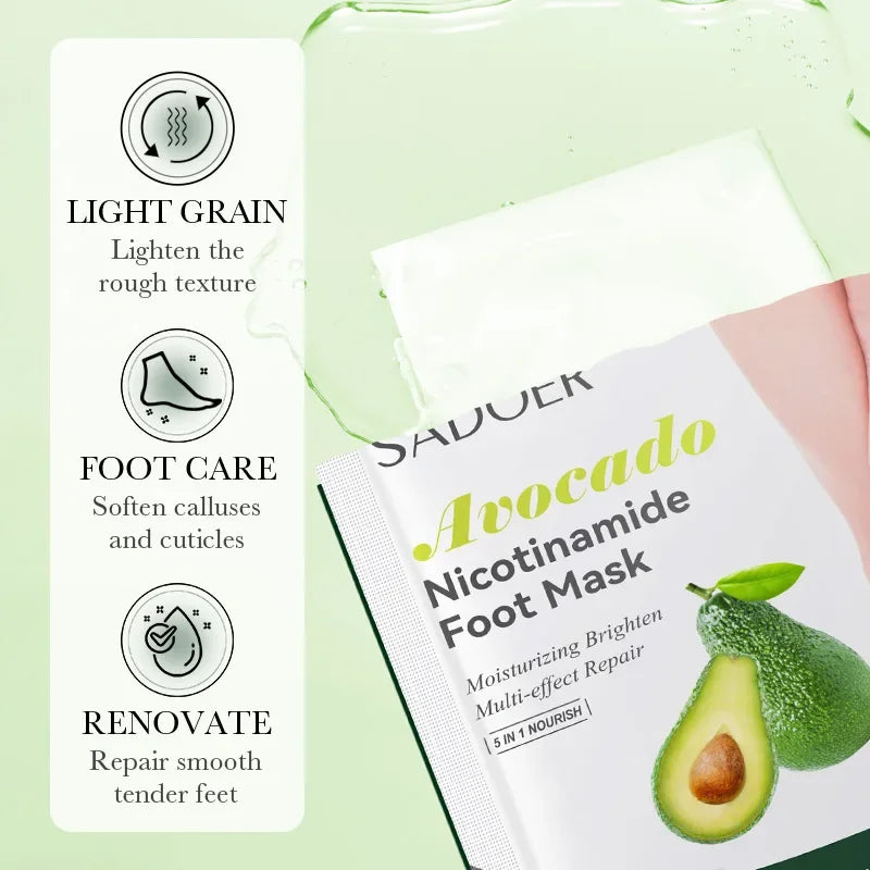 Fruit Foot Peel Mask - 6 Pairs Exfoliating & Moisturizing Treatment Scrubs Treatments Tidesmit