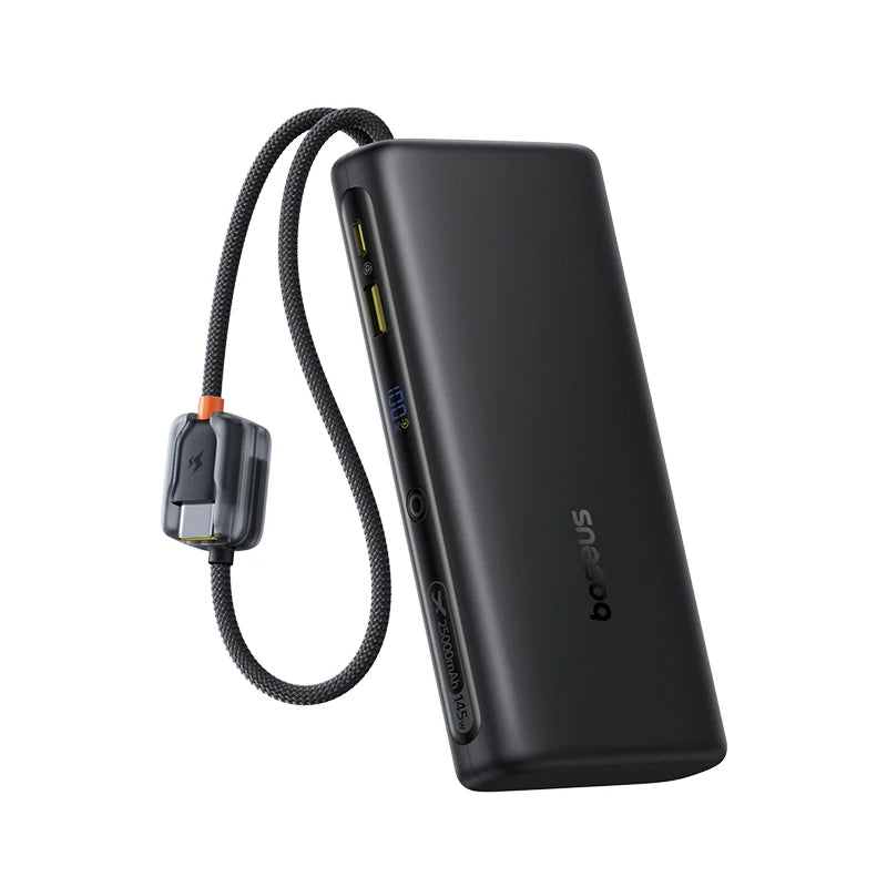 Tidesmit 25000mAh 145W Fast Charging Power Bank with Dual USB-C Cables Black 20001mAh-25000mAh China Mainland Tidesmit