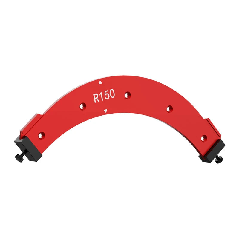 R100-R300 Radius Jig Woodworking Router Templates Arc Angle Positioning Template Corner Radius Reusable Positioning Tool