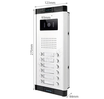 700TVL 520C-12 Outdoor Doorbell Camera Flush Mount XC061-12 for 4 Wire Video Doorphone Intercom Home Security 4 Flats/Apartments