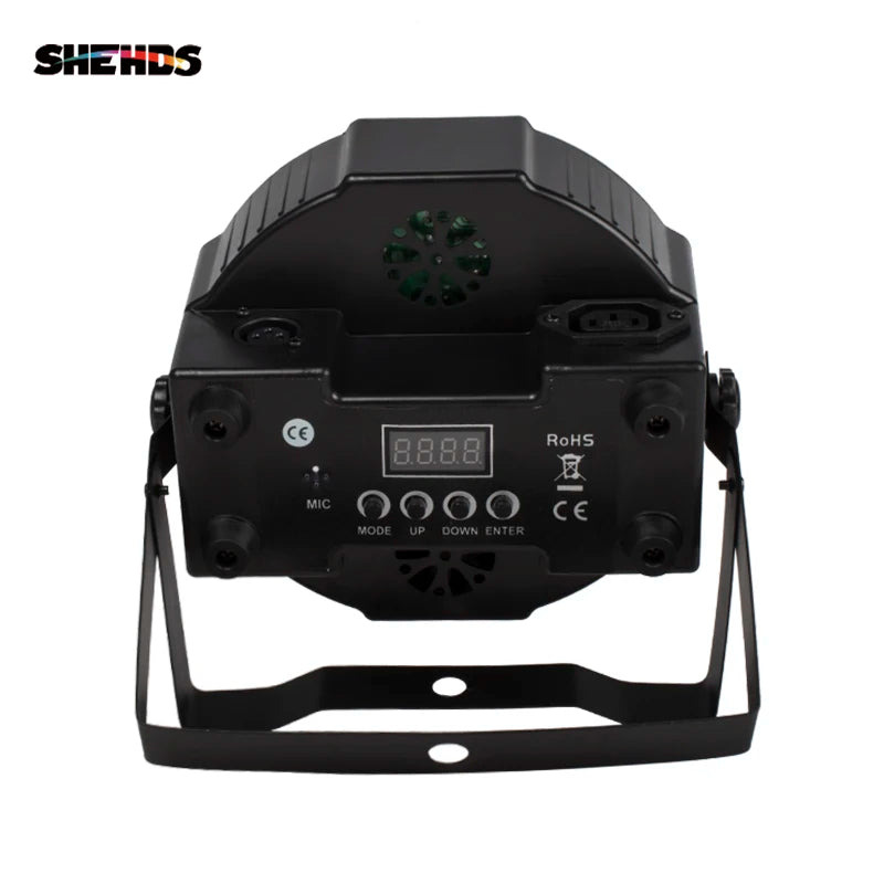 SHEHDS 1pcs LED 7x12W  Par Light 7x18W RGBWA+UV Moving Head Light Wash DMX 512  DJ Dicso Nightclub Party Christmas Audience