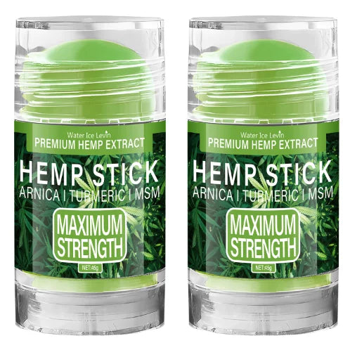 Premium Hemp Stick with Arnica & Turmeric - Maximum Strength Moisturizing Stick for Skin & Joint Care