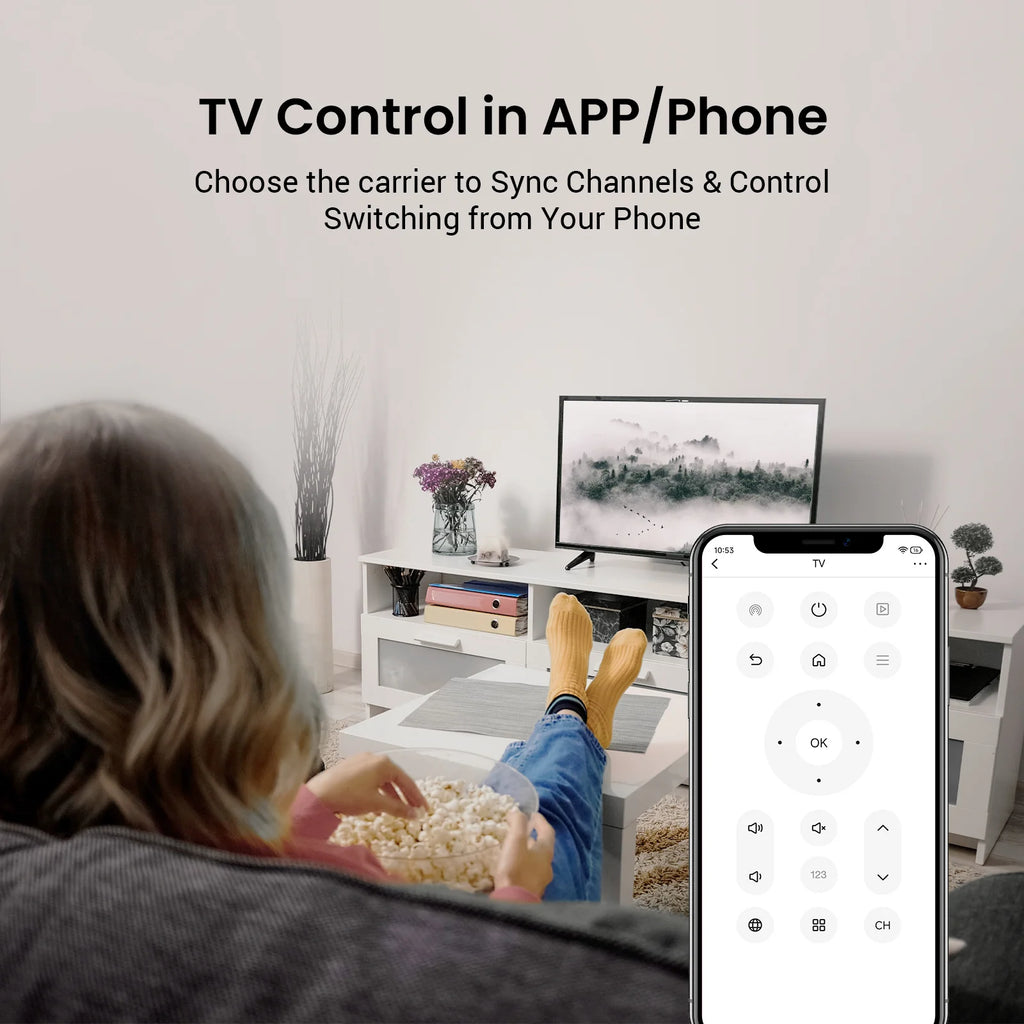 Broadlink RM5 Plus Universal Infrared Remote WiFi Smart Home Remote for TV AC Fans Voice Control Support Alexa Google Assistant