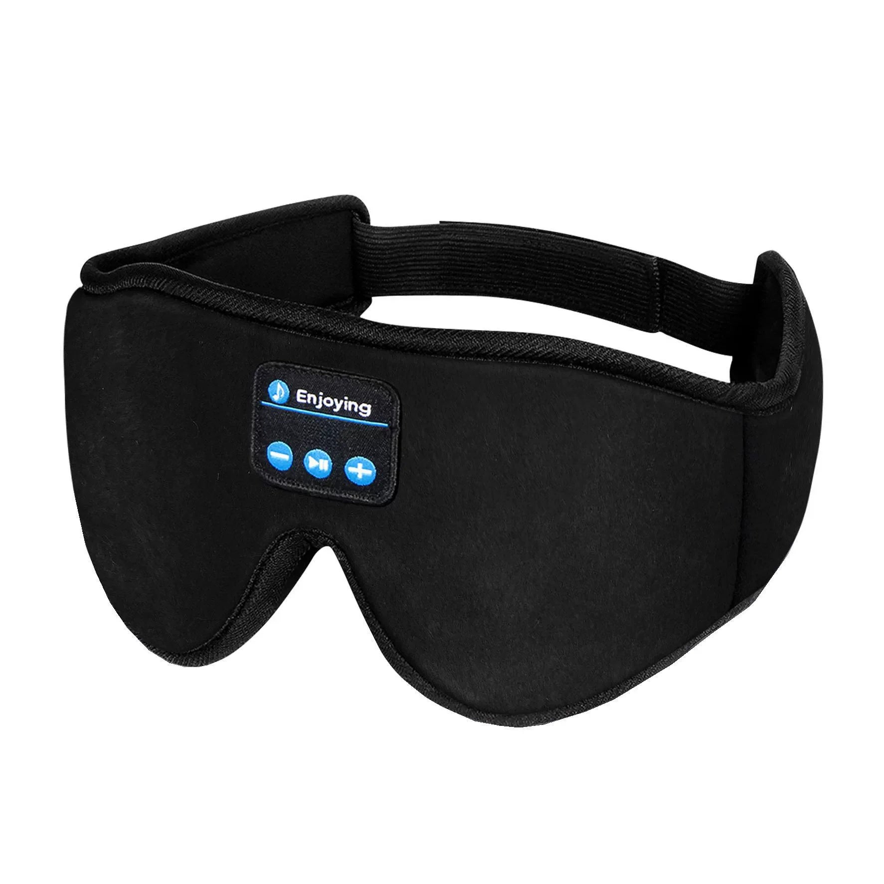 Sleeping Headphones Eye Mask - Bluetooth Wireless Sleep Mask for Travel Black Tidesmit