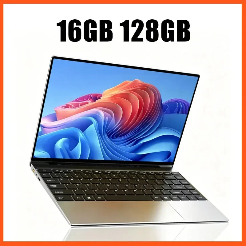 2026 New14.1 Inch Ultra Thin Laptop Intel N95 Win11 DDR4 2TB SSD Portable Slim Business Office Student Notebook PC 16GB 32GB RAM