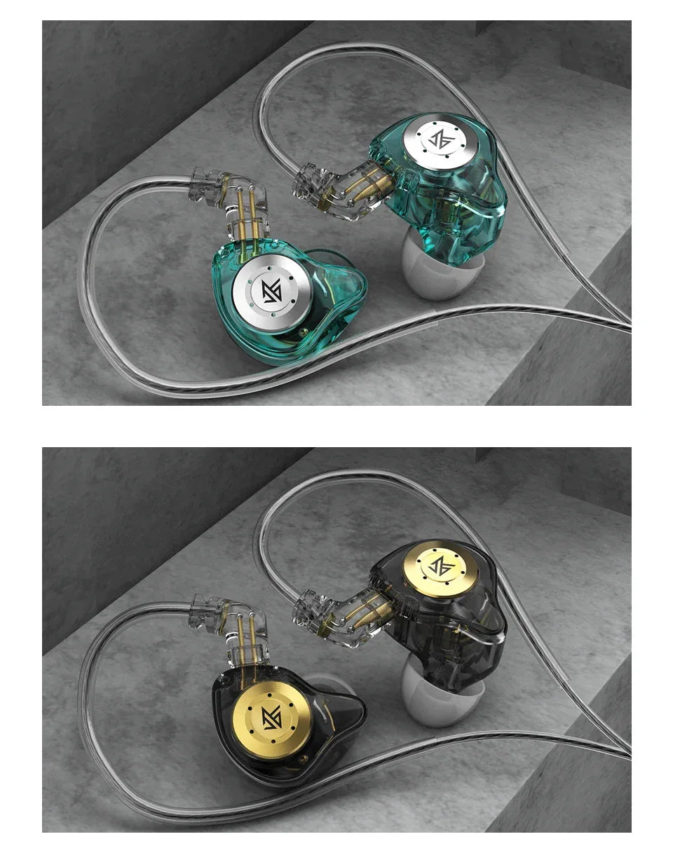 KZ EDX Pro In-Ear Monitor Headphones with Mic by Tidesmit Tidesmit