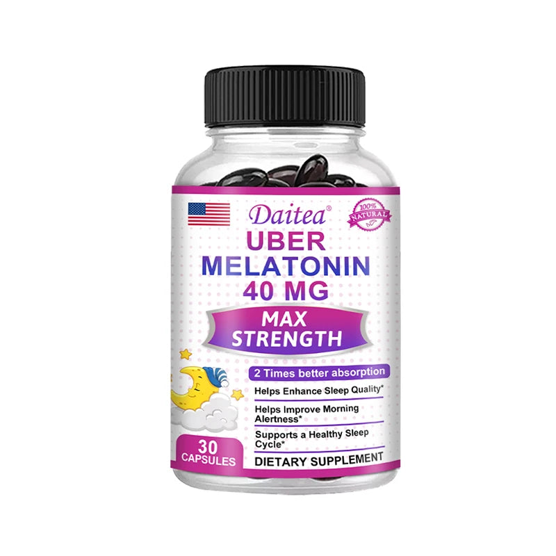 Melatonin - Dietary Supplement To Improve Nighttime Sleep Quality and Improve Insomnia, Reduce Waking Time, Boost Immunity