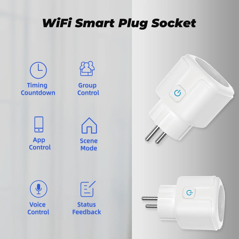 Tidesmit WiFi Smart Plug 20A with App Power Monitor for Home Automation Tidesmit