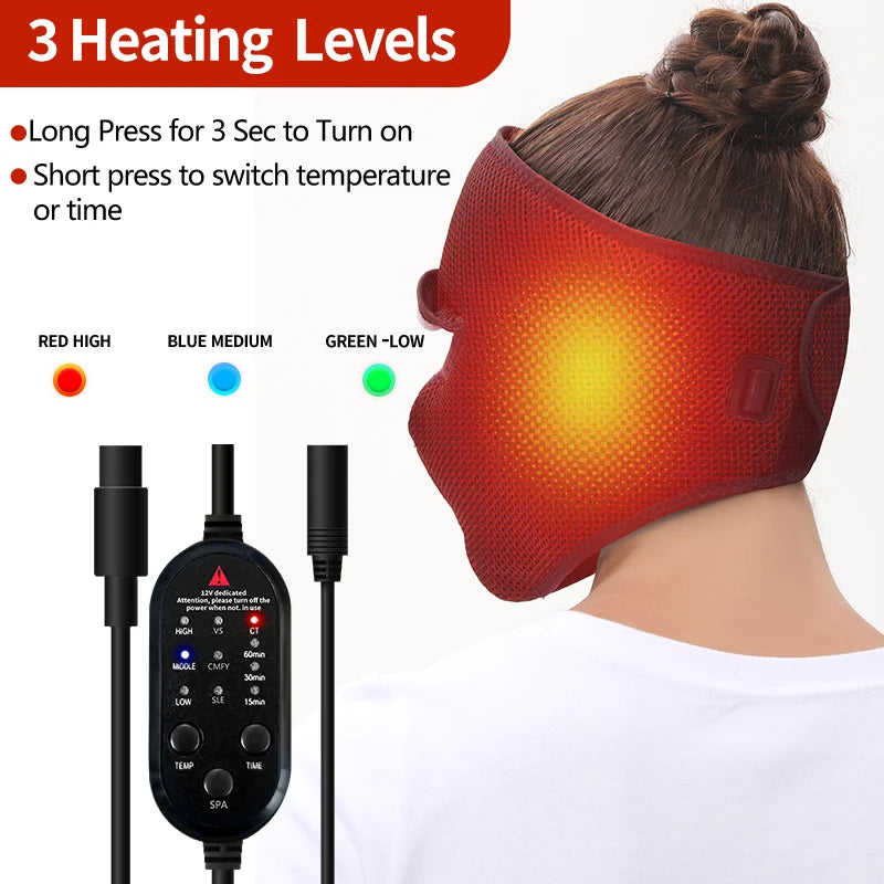 Heated Face Mask for Facial Relief and Circulation | Tidesmit Relaxation Treatment Tidesmit