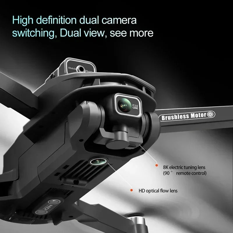 8K GPS Camera Drone with Obstacle Avoidance - Foldable Pro Model Tidesmit