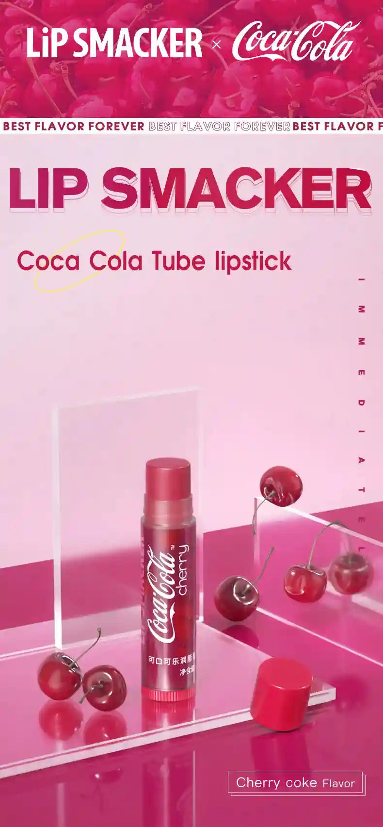 Coca-Cola Lip Balm Set – Color Changing Moisturizing Lip Care Treatment Lip Care Tidesmit