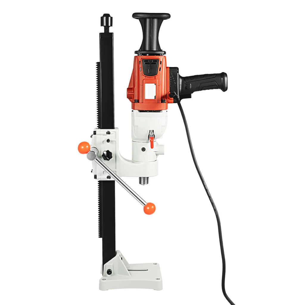 2200W Diamond Core Drill Rig Dry Wet Dual Use Handheld Vertical 2-in-1 Concrete Drilling Machine 180MM EU Plug