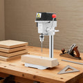 340W 220V Mini Bench Drill Press Corded Mini Table Drill,3 Adjustable Speed Benchtop Drill Press for DIY Creation Woodworking Metal Drilling