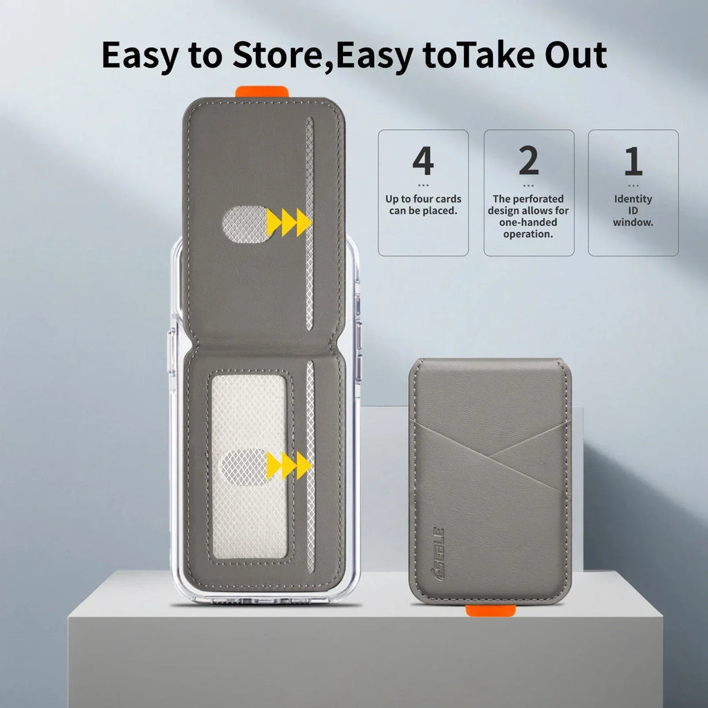 Magnetic Card Holder for iPhone: Slim RFID MagSafe Wallet & Card Case Tidesmit