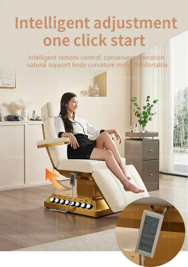 Electric Massage Beauty Bed – Adjustable Facial Chair with Heat Therapy Massage Chairs Tidesmit