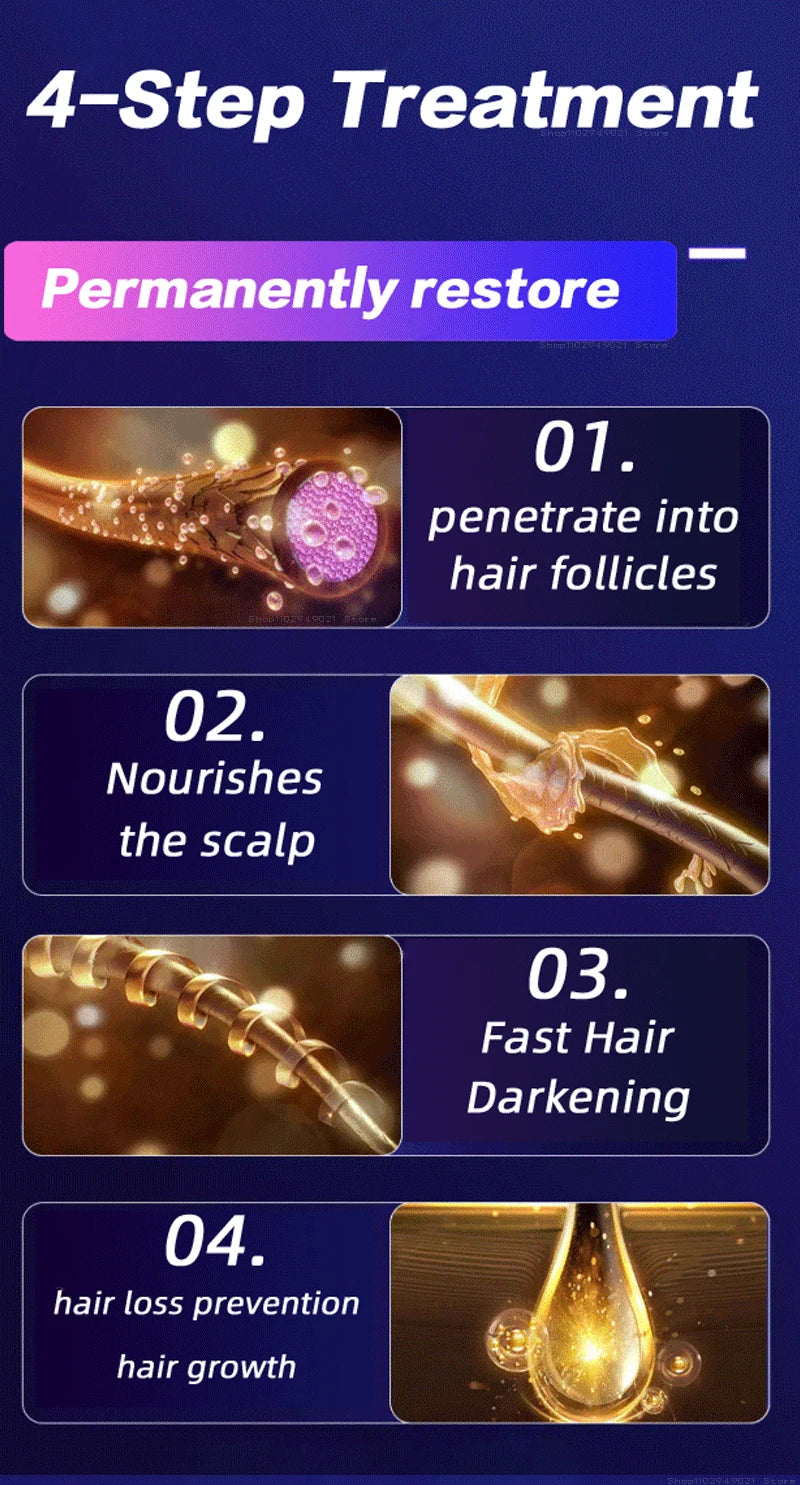 Anti Gray Hair Serum – Natural Scalp Nourishing Darkening Care Lip Care Tidesmit