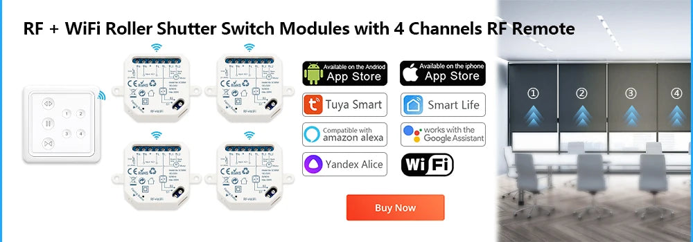 Smart WiFi Light Switch Module for Home Automation - App Controlled Tidesmit