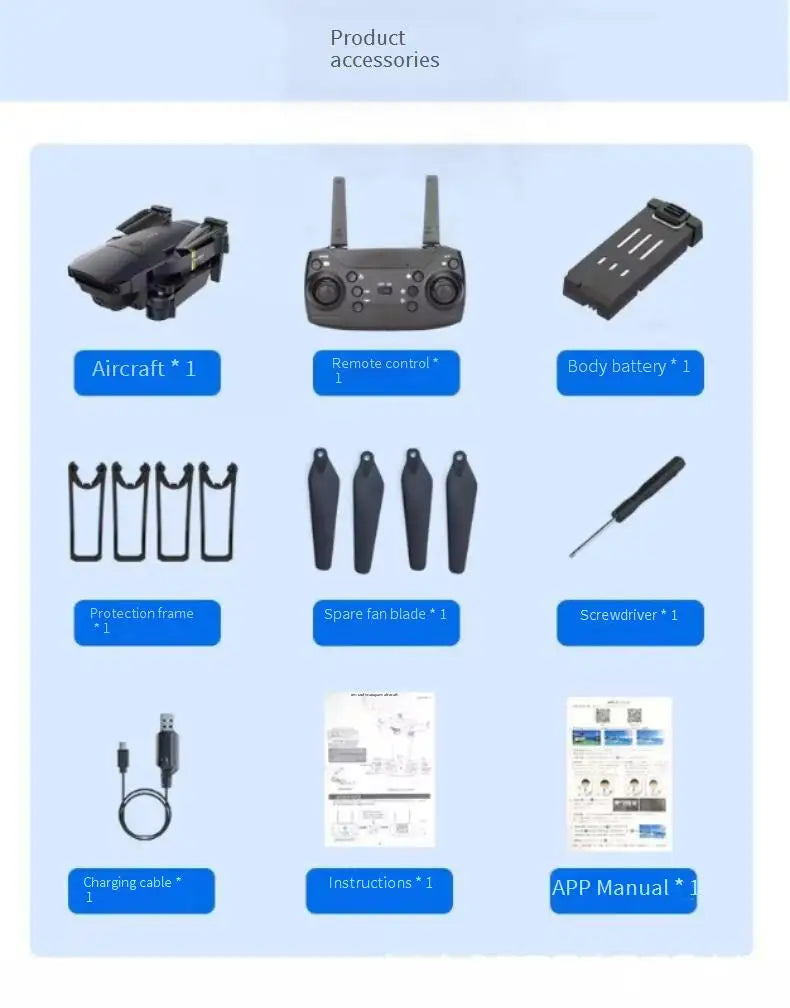 4K Camera Drone with Remote Control – Foldable Beginner Quadcopter Tidesmit