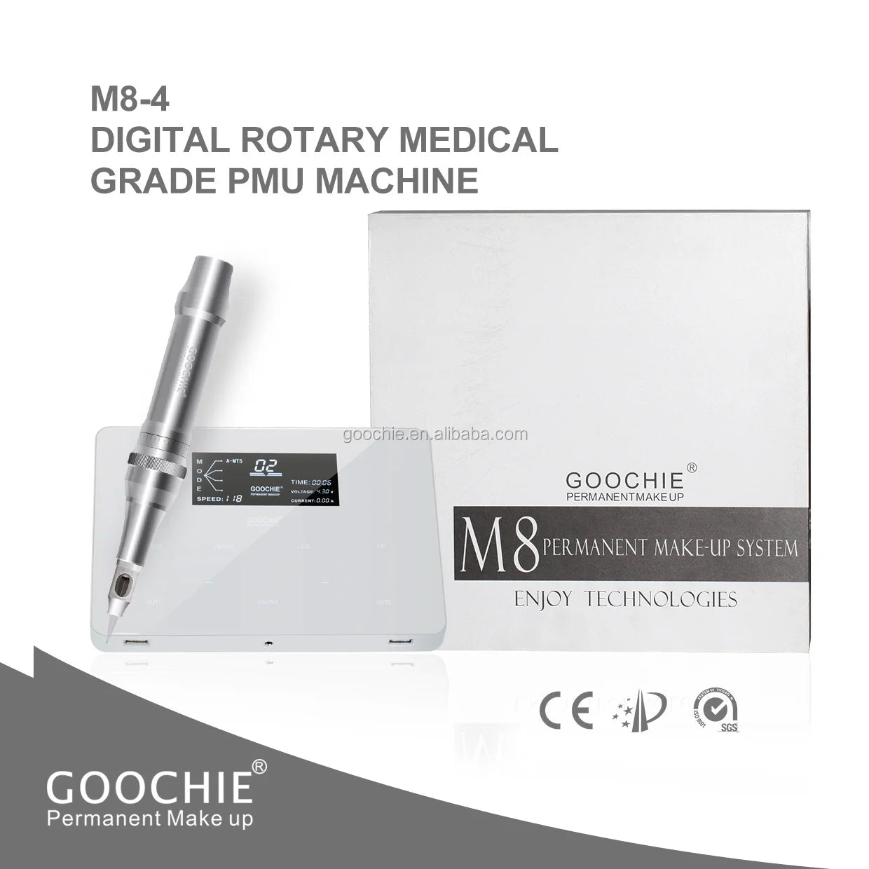 PMU Machine for Microblading & Ombre Brows - Professional Gold Device Permanent Makeup Machines Tidesmit