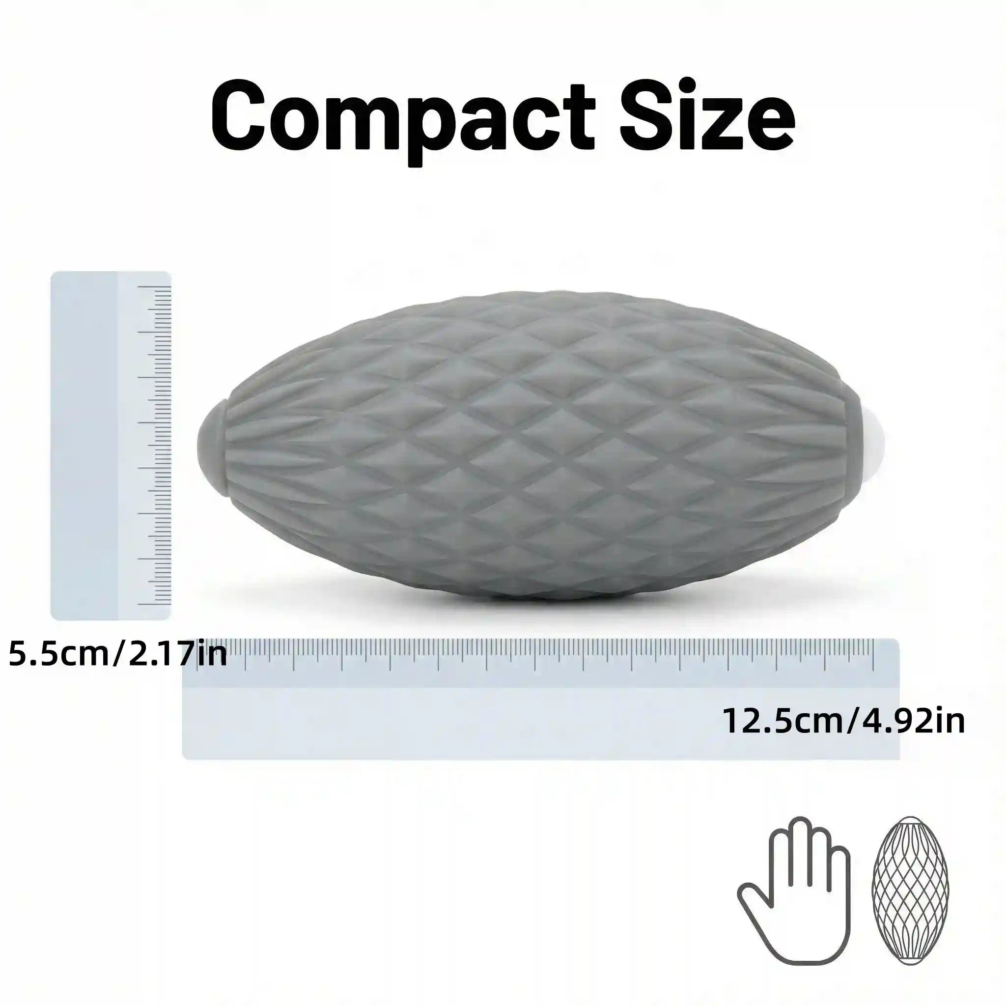 Massage Roller for Plantar Fasciitis Myofascial Release - Grey & Green Massage Roller Tidesmit