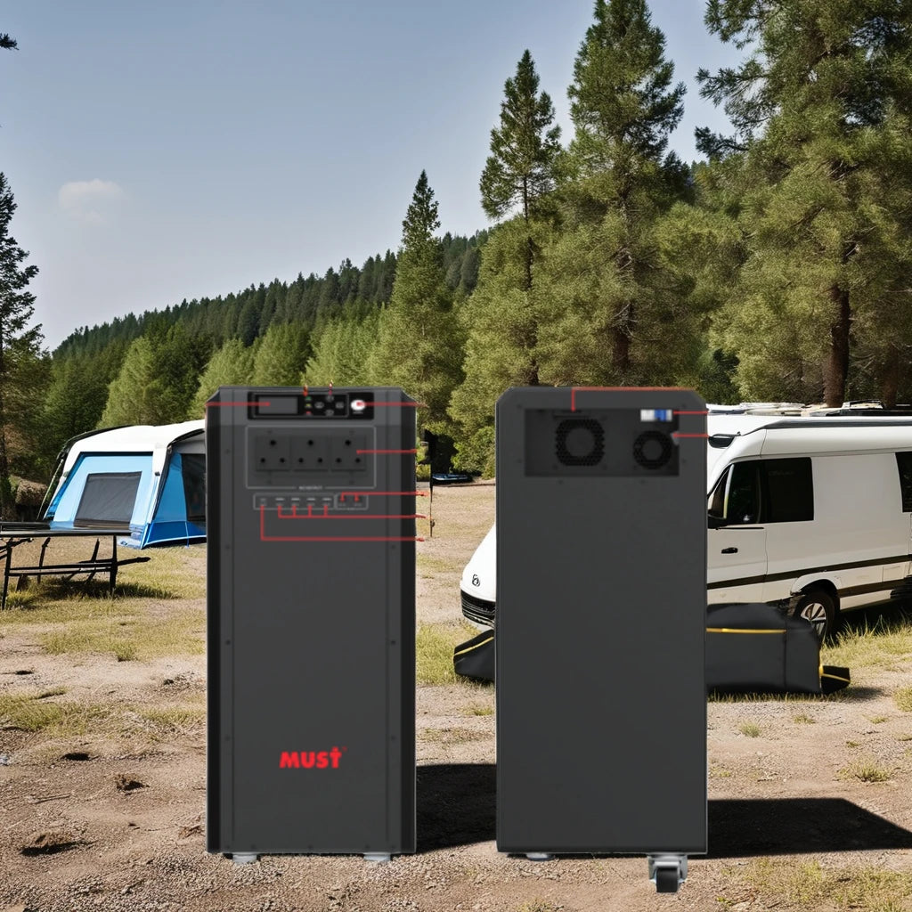 Portable 2000W Solar Power Station Must Essential Outdoor Battery Power Generator with 230V for Home Use US Plug Type