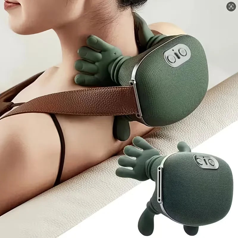 Neck and Shoulder Massager with 6D Nodes - Deep Tissue Relief Massage Cushion Tidesmit
