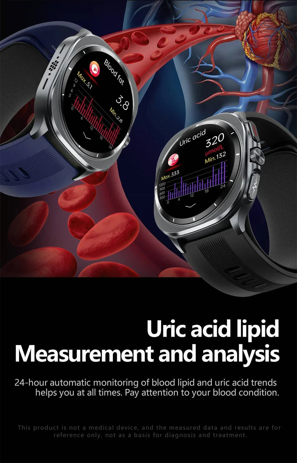 for Samsung Air Pump Airbag Smart Watch Men, Micro Physical Examination Accurate Measure Blood Pressure Sport SmartWatch 2025New