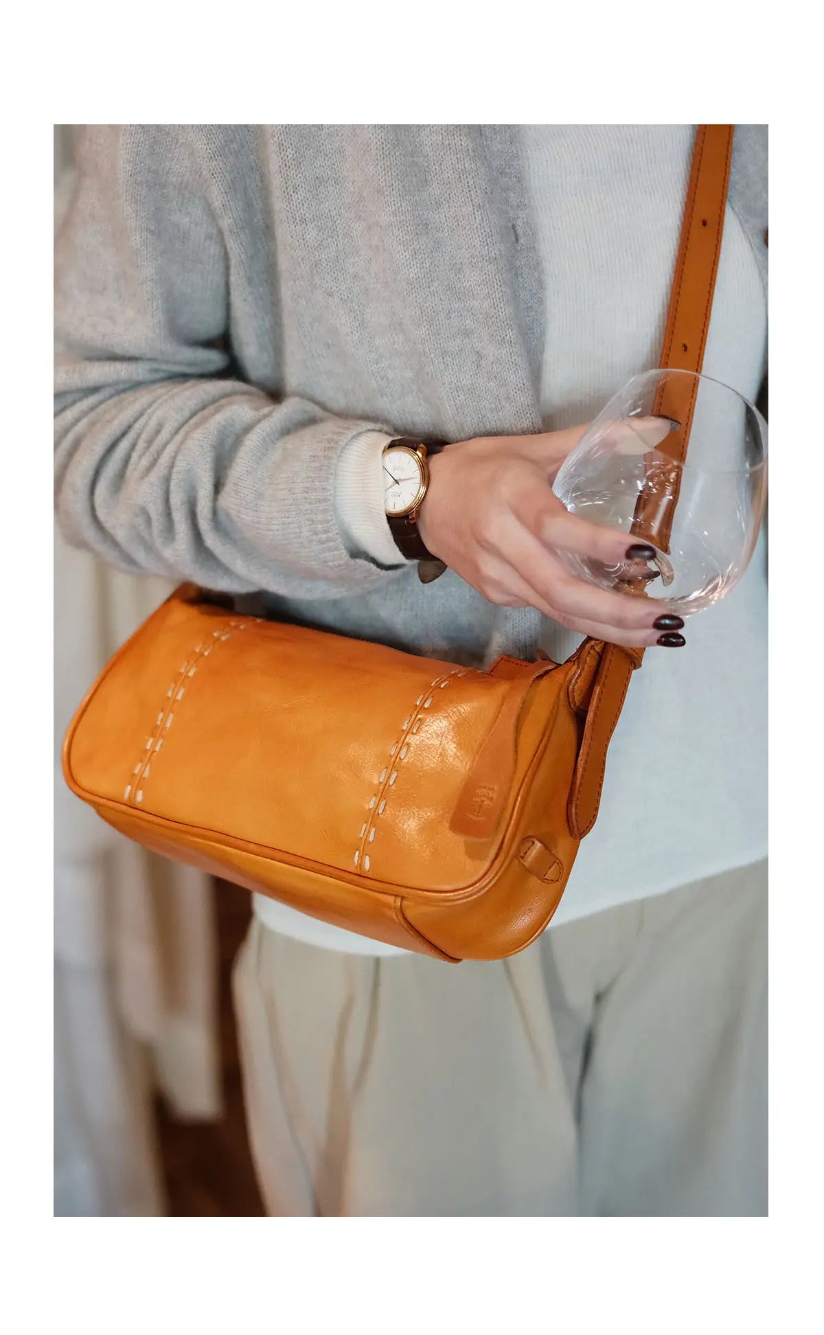 fashion party genuine leather stitching ladies crossbody bag organizers designers handmade real cow leather women shoulder bag