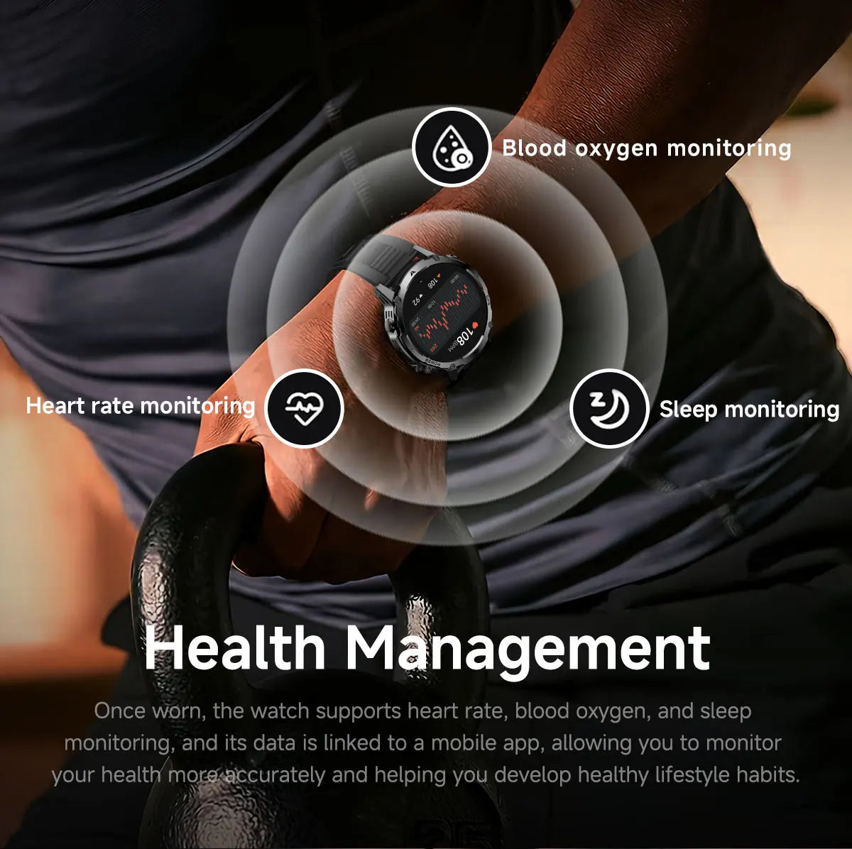 GPS Outdoor Military Smart Watch Men 1100mAh Large Battery Flashlight+SOS COMPASS Bluetooth Call 10ATM Waterproof Sports Watches