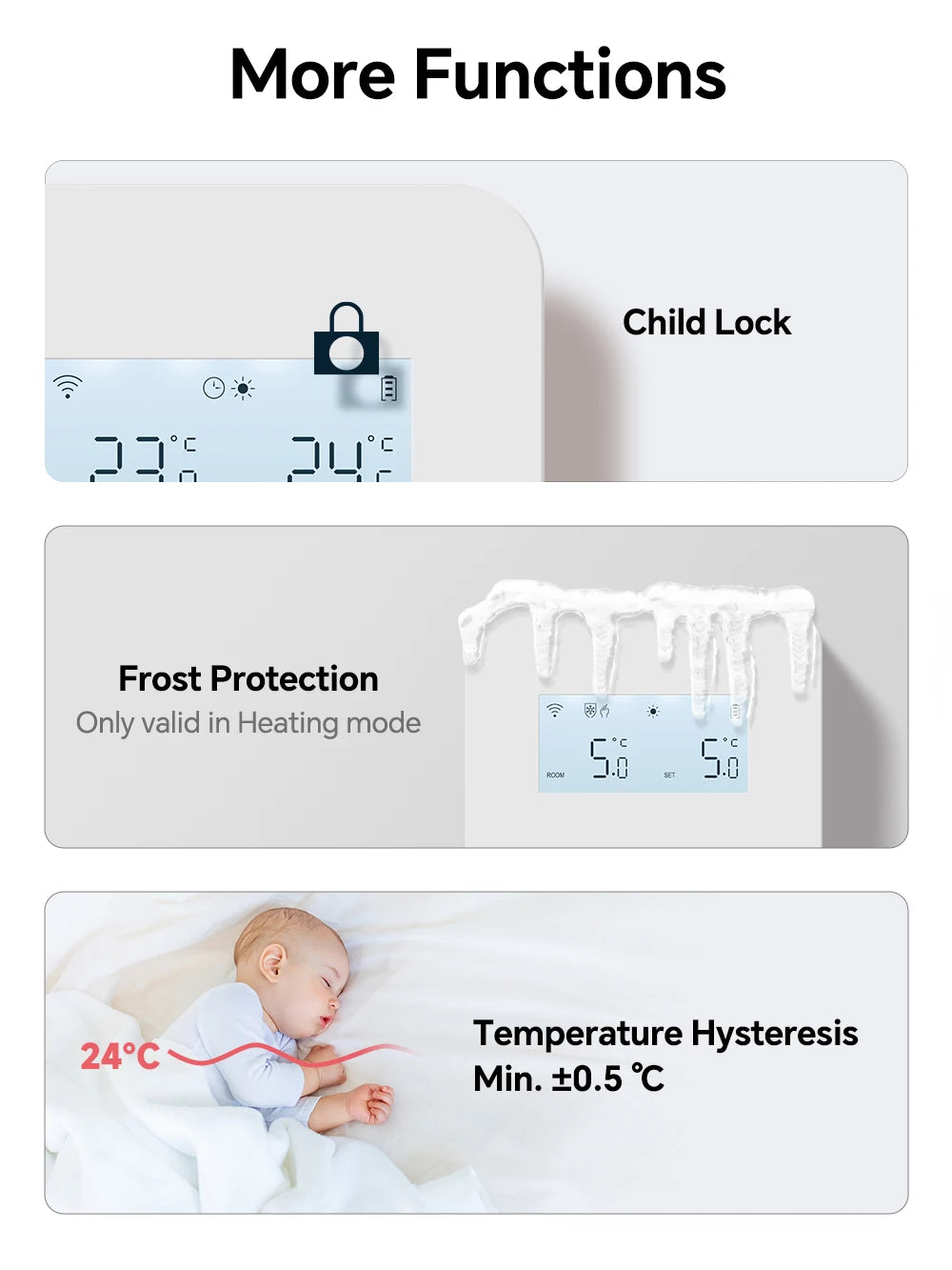 Beok Tuya Wifi Wireless Thermostat for Gas Boiler Remote Control Smart Home Thermoregulator,Alexa Google Home Alice