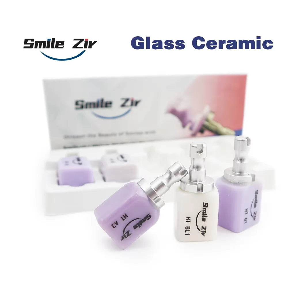 10pcs/2 Box Dental Lab C14 Lithium Disilicate HT/LT Glass Ceramic Blocks for CAD CAM Sirona Cerec Veneer Dentist Materials