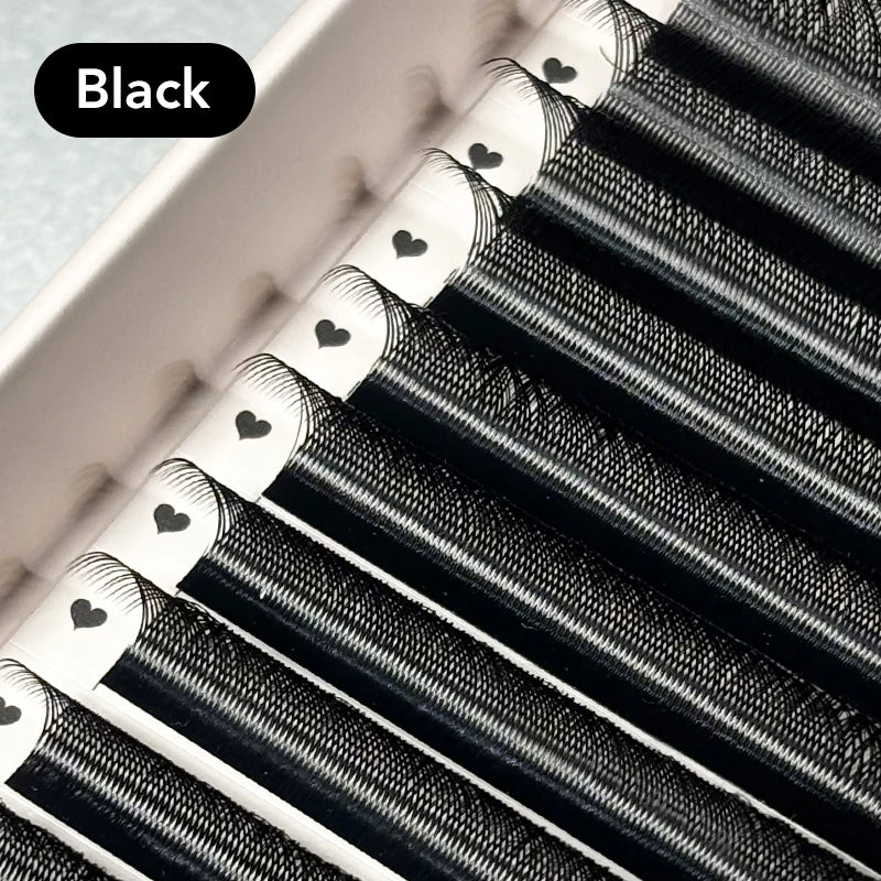 DIYDAY YY Shape Eyelash Extensions C D L LU Curl Brown Lashes Natural Soft Premade Volume Fans Two Tips Y-Shaped False Eyelashes False Eyelashes Black YY Tidesmit