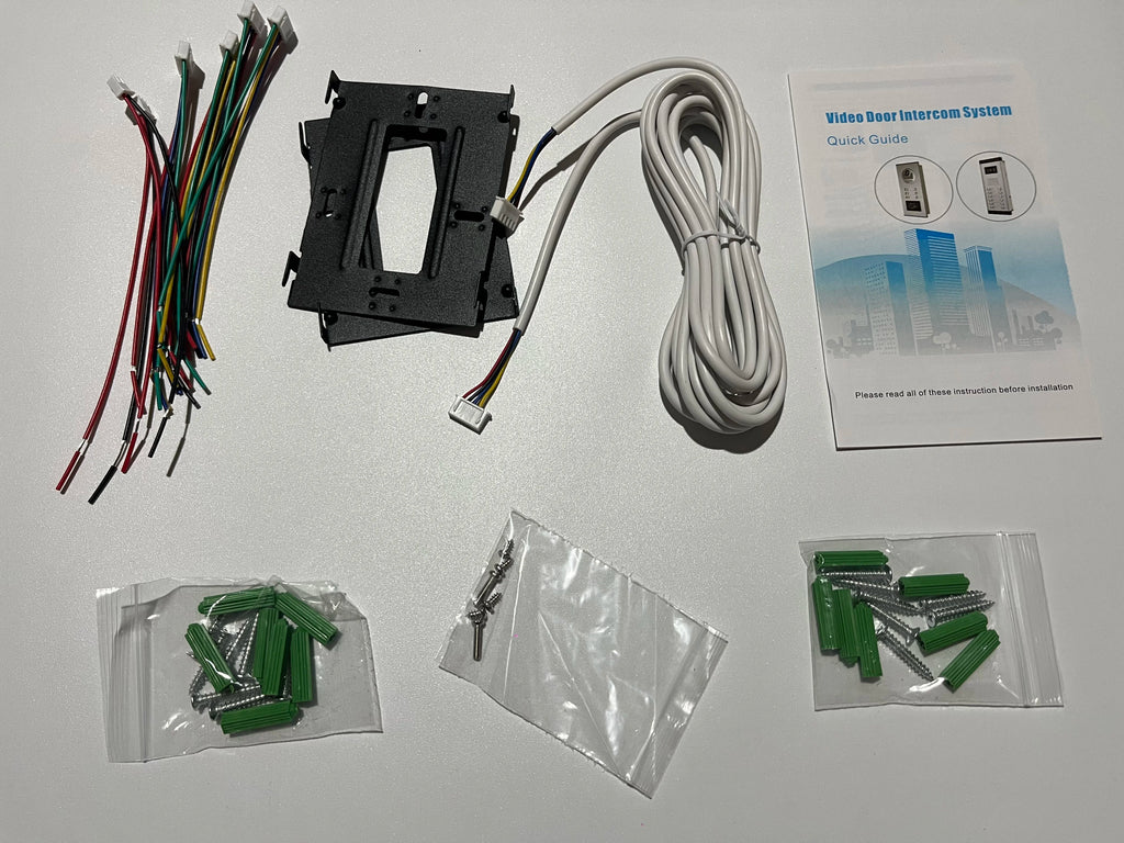 7 Inch Color Video Door Phone doorbell RFID Access Control Camera System for 2/3/4Unit  multi apartments Intercom