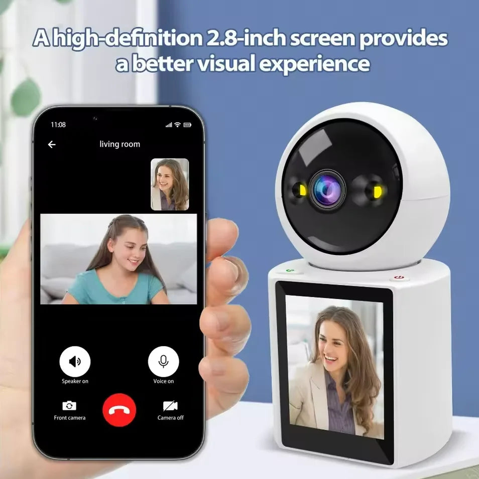 xiaohuang home video call, CCTV camera, home wireless WIFI mini security camera cd card infrared night vision, mobile tracking