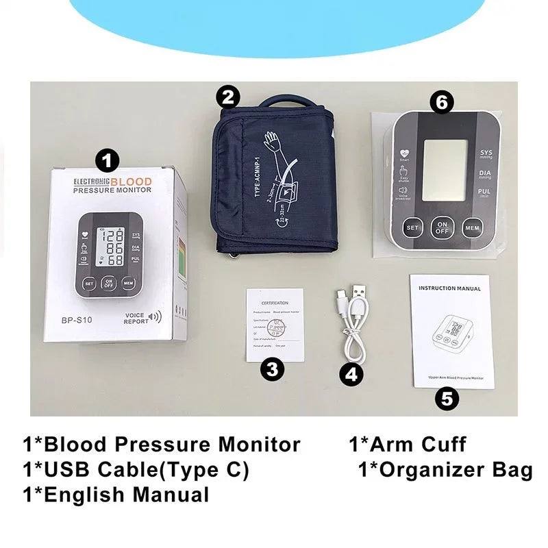Blood Pressure Monitors for Home Use, Blood Pressure Machine Upper Arm with Large Wide Cuff Automatic Digital BP Machine