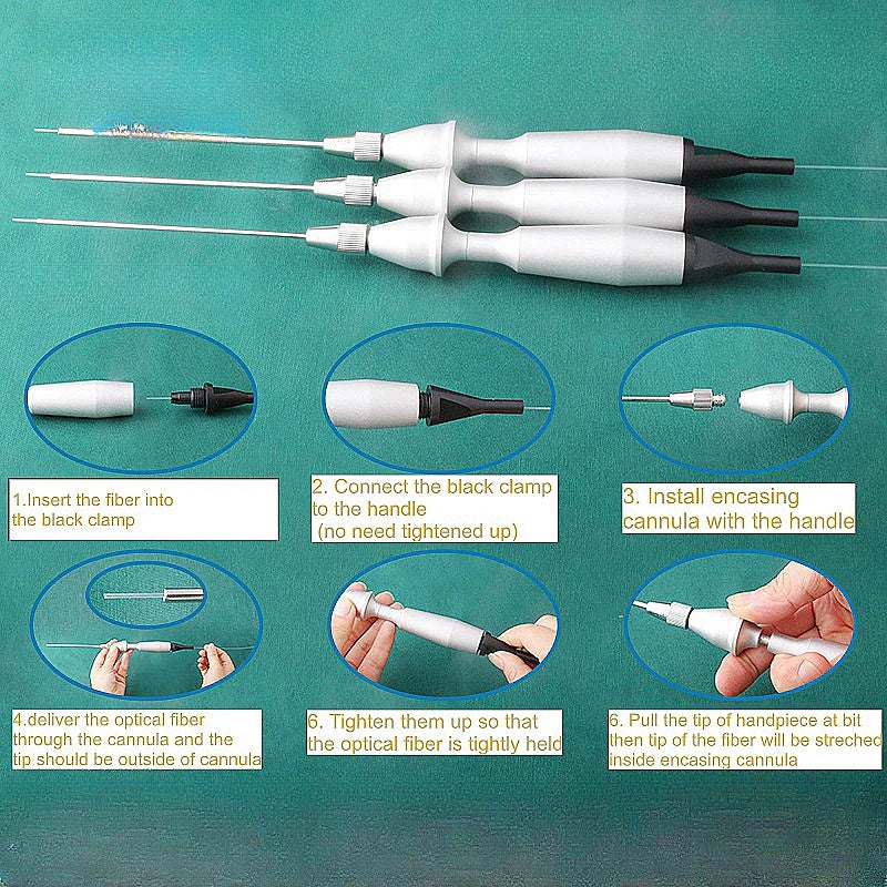 Laser Lipolysis Handpiece 980nm 1470nm for Precise Body Contouring Body Shaping Massage Equipment Tidesmit