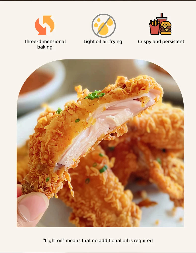 Best Selling Air Fryer 10L with Easy-View Window, Touch Controls, Nonstick, Low Fat Healthy Oil Free Frying