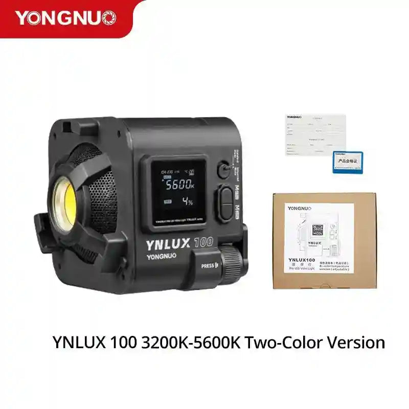 Bi-color LED Video Light: Portable Handheld Studio Lamp for Content 3200K-5600K Tidesmit