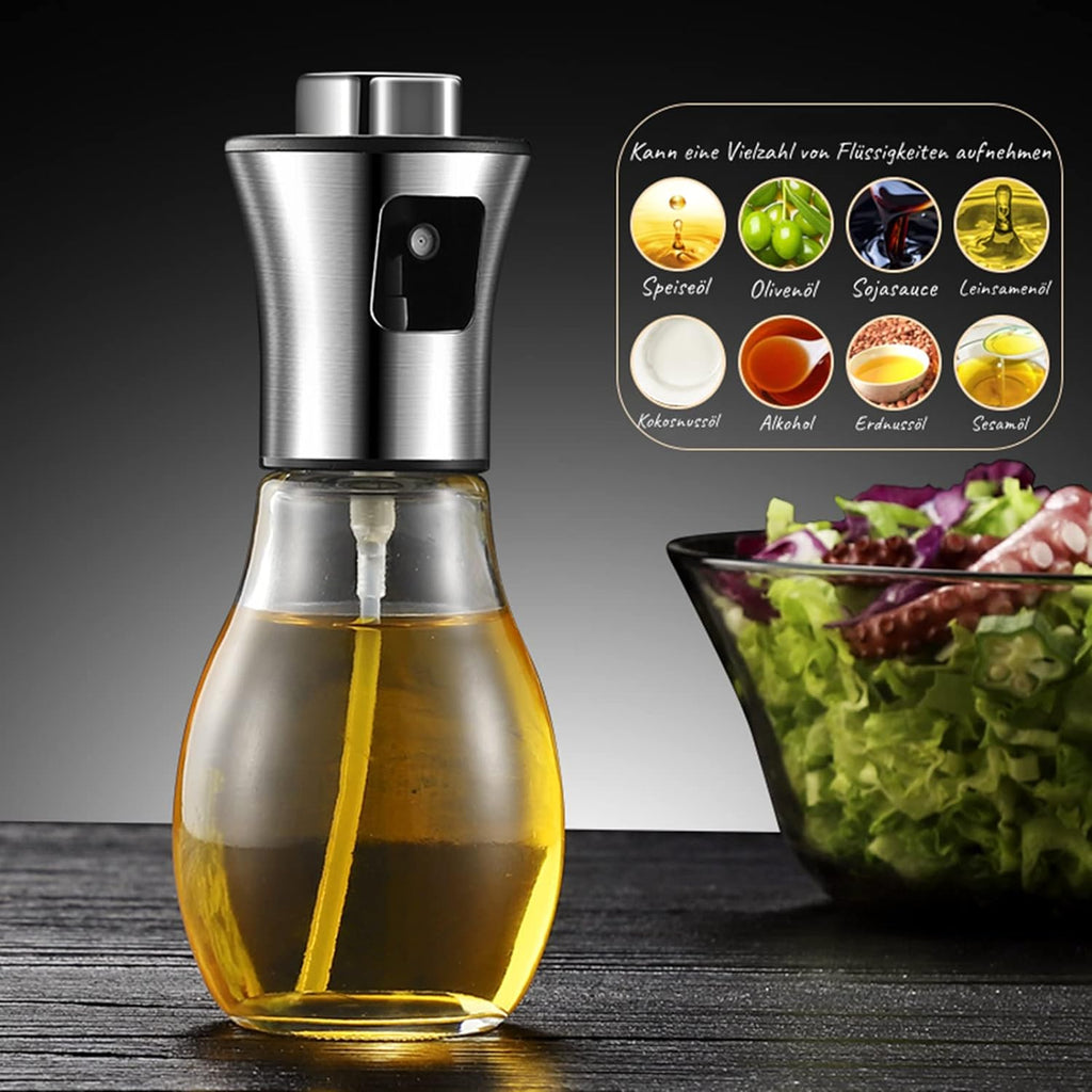 Oil Spray Pot Oil Sprayer For Cooking Spray Bottle Barbecue Multi-Function Air Fryer Glass High-Pressure Baking Oil Pot