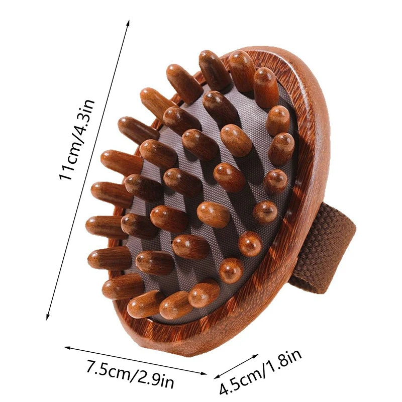 Anti Cellulite Massage Wooden Body Brush - Natural Dry Skin Tool Body Shaping Massage Equipment NO.1 Tidesmit