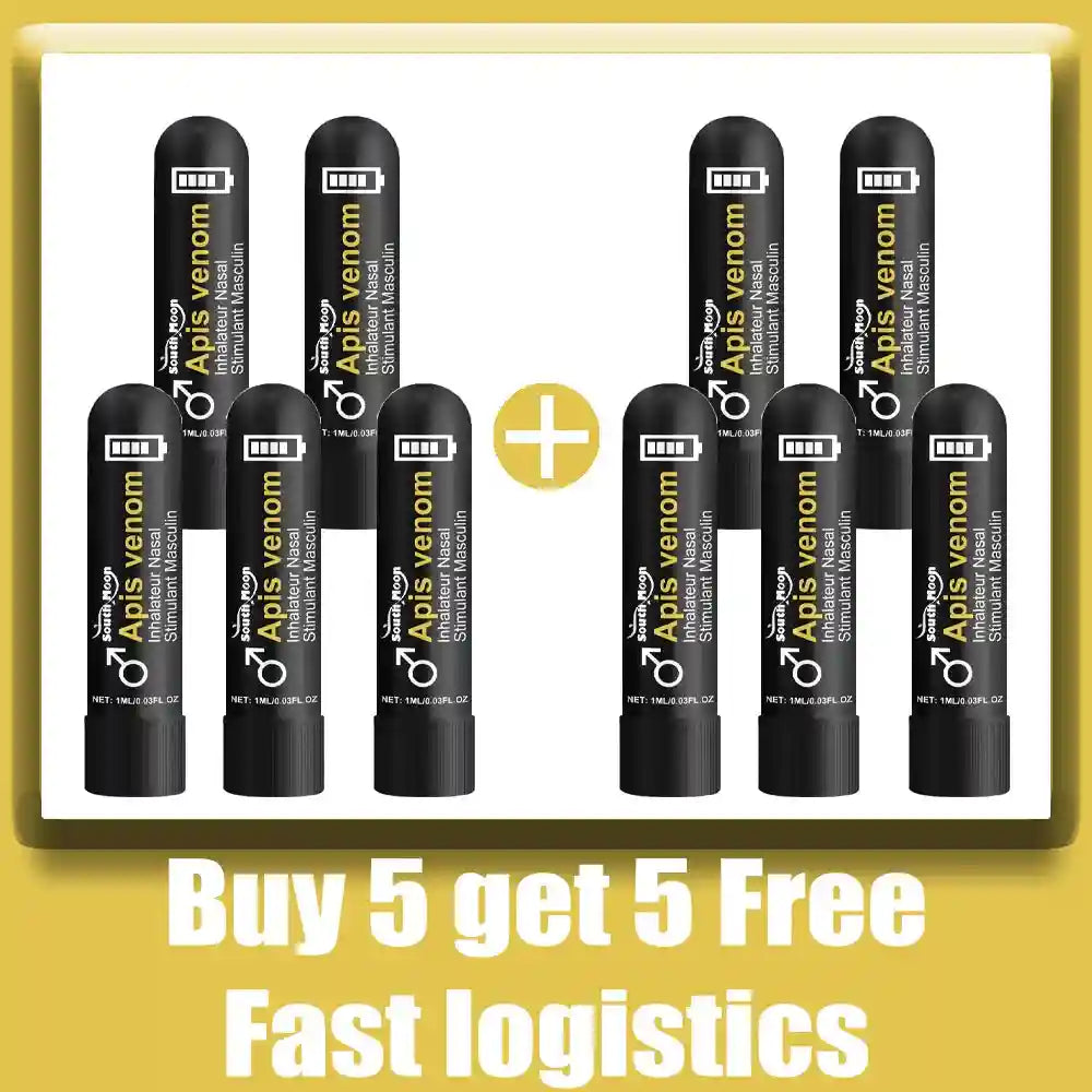Nasal Inhaler Stick for Daily Soothing Relief - 5 Pack Tidesmit Lip Care 10PCS Tidesmit