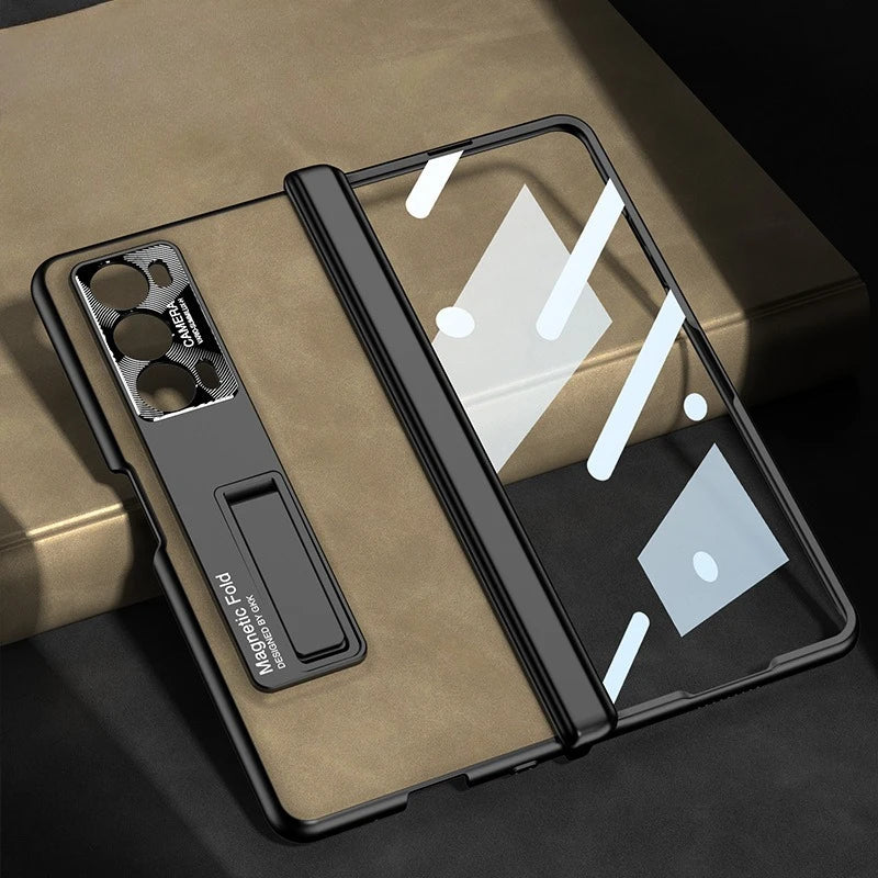 Honor Magic V2 Leather Magnetic Case with 360 Kickstand Tidesmit