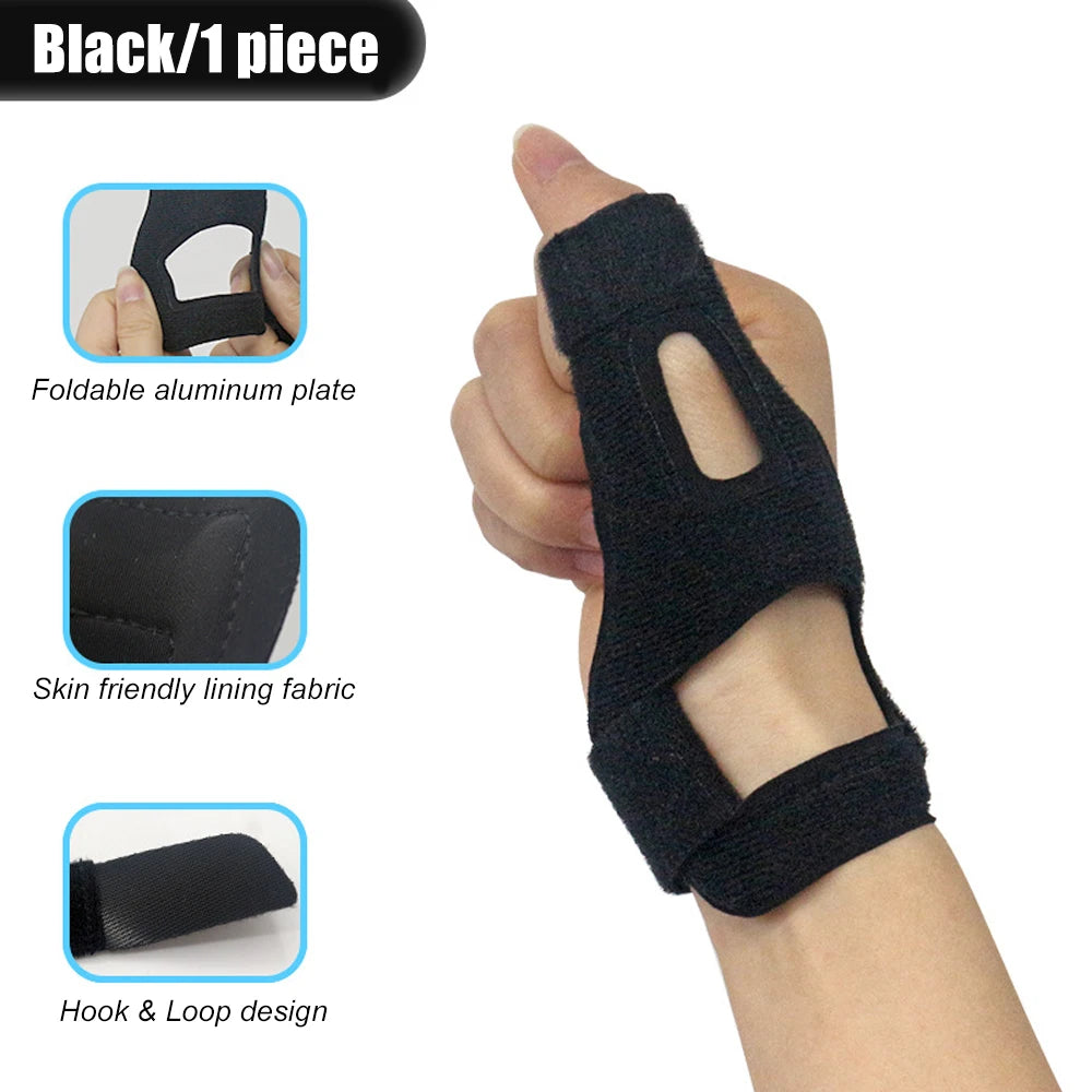Thumb Support Brace Stabilizer Splint for Tendonitis, De Quervain's, Arthritis, Trigger Finger, Fits Both Hands