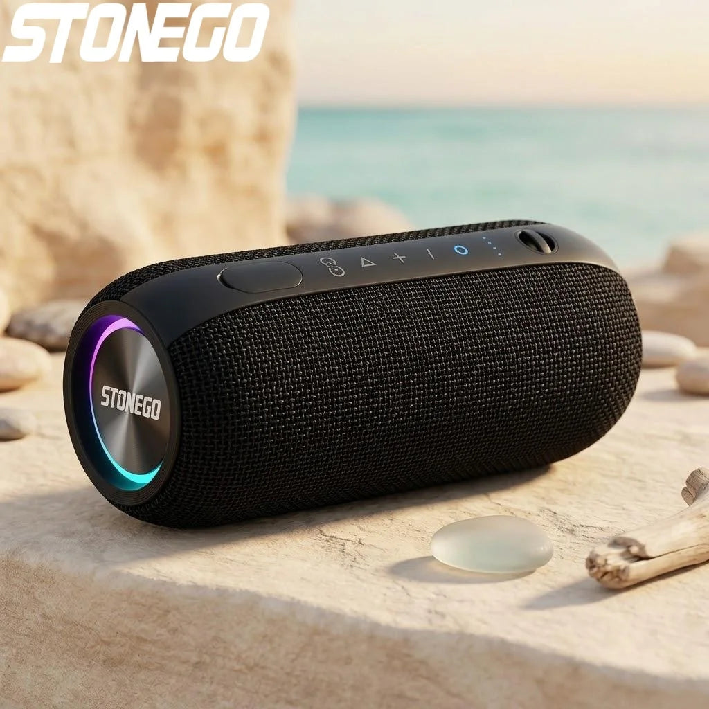 Mini TWS Bluetooth Speaker True Wireless Stereo RGB LED Portable Bass Speaker Cyberpunk Style for Home Outdoor PC Gaming Party Waterproof Deep Bass 360 Degree Sound Built in Mic Hands Free Calling Bluetooth 5 0 USB Charging L