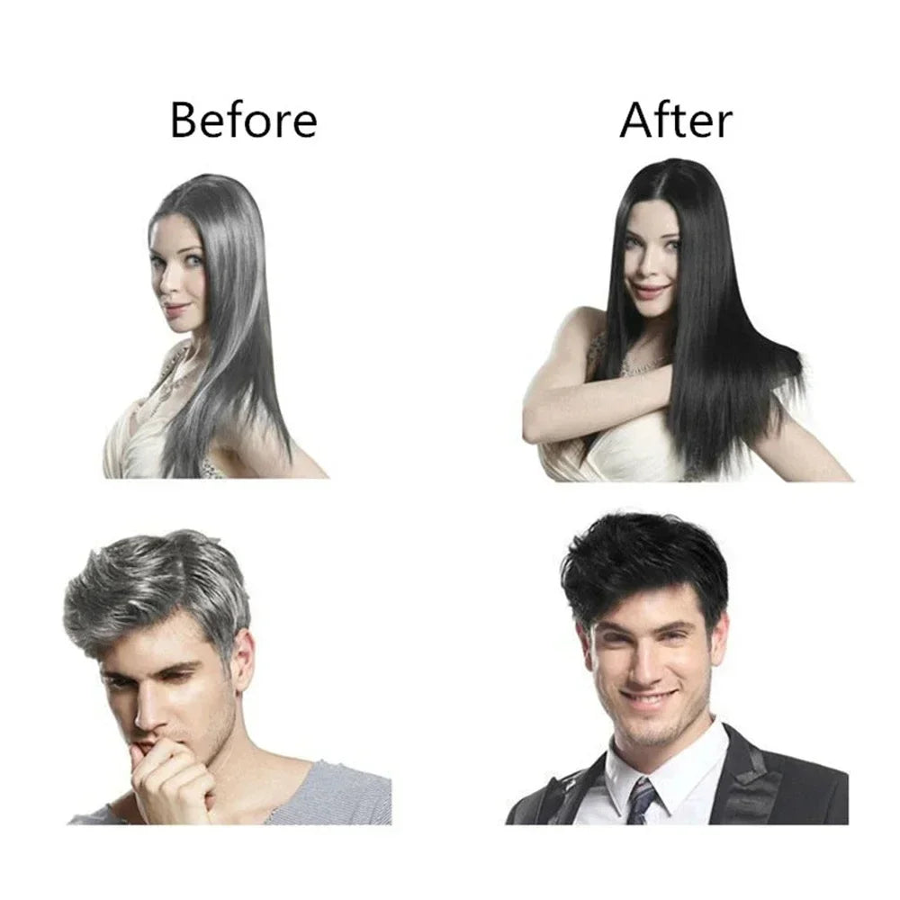 a 10 Pcs Dexe Fast Black Shampoo 5 Mins Fast Become Black Hair Dye Herb Natural Hair Care Restore Colorant Shampoo Hair Care