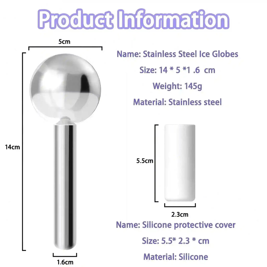 Ice Globe Facial Massager – 360 Rotating Cold Roller by Tidesmit Eye Massage Instrument Tidesmit