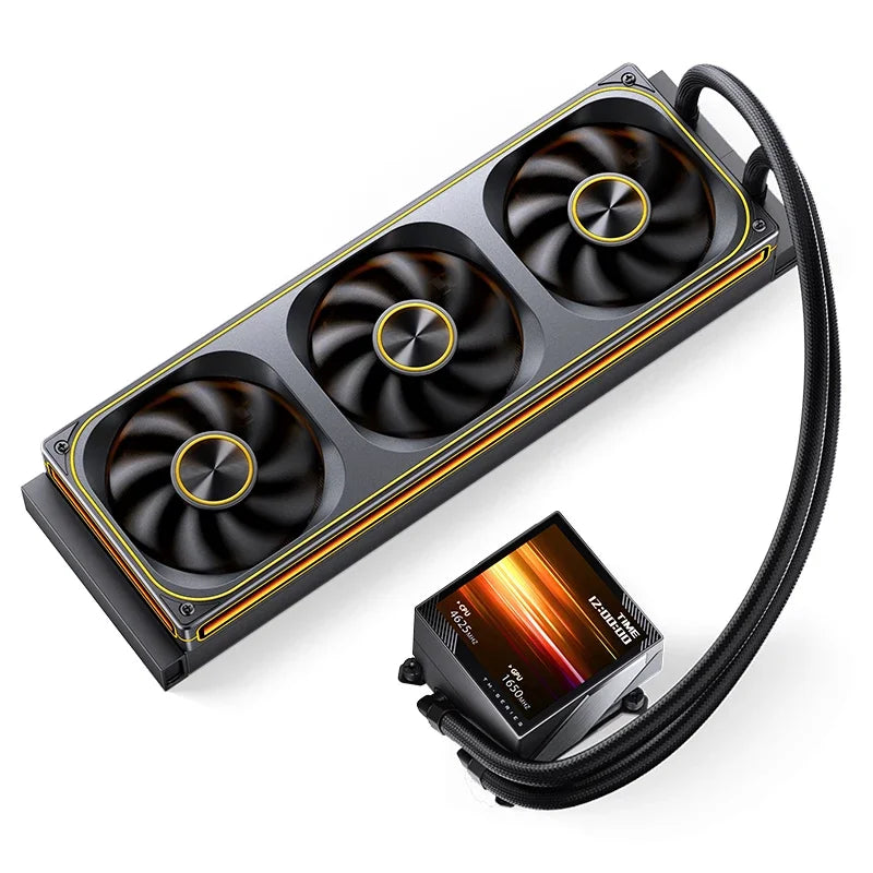 Jonsbo TM-280/TM-360 Integrated Water Cooling Radiator 3.95-inch Screen ARGB Lighting Effect Desktop Computer Case Water Cooling