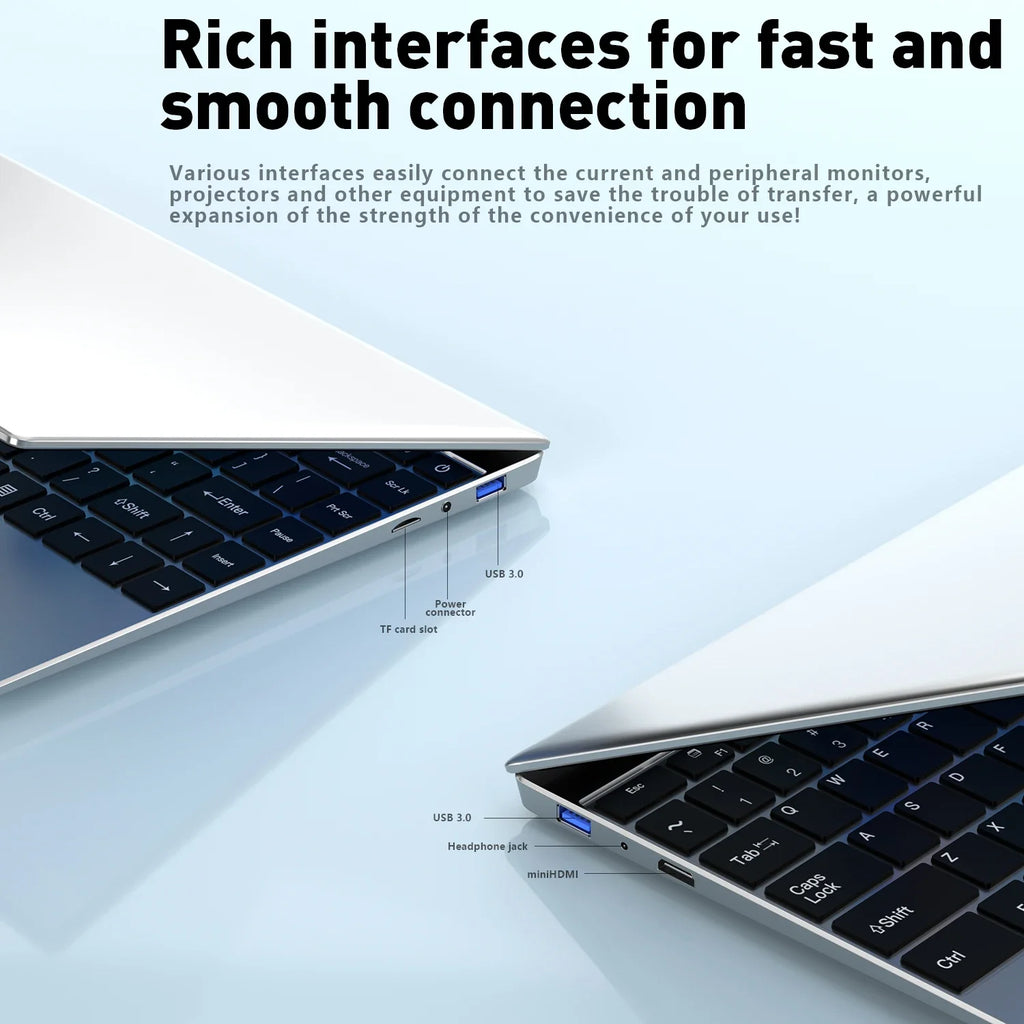 2026 NEW 14.1 Inch Ultra Slim Laptop Intel Core i9 9900 32GB RAM 2TB SSD Windows 11 Gaming Gamer Office Notebook 1920x1080 Pro