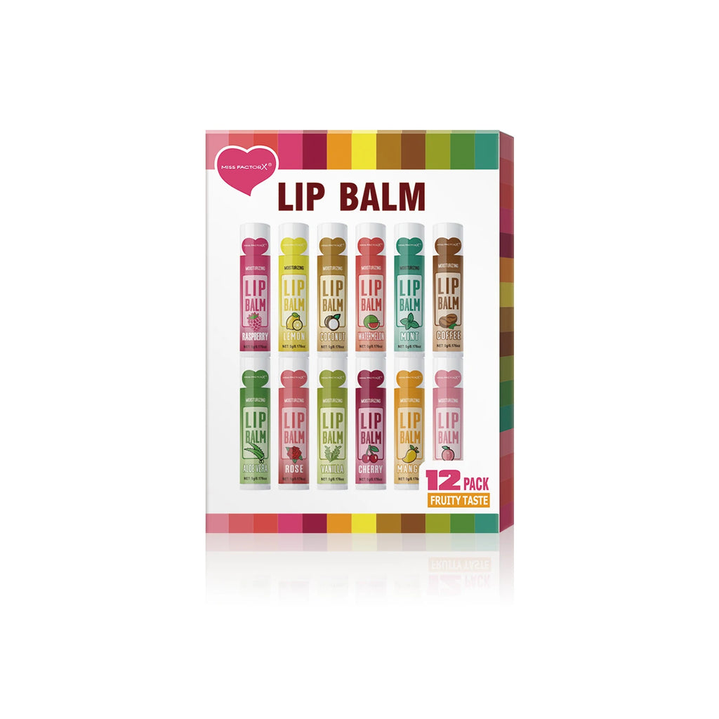 Lip Balm Set - 12-Piece Moisturizing and Exfoliating Care by Tidesmit Lip Care 12 PCS lip balm set Tidesmit
