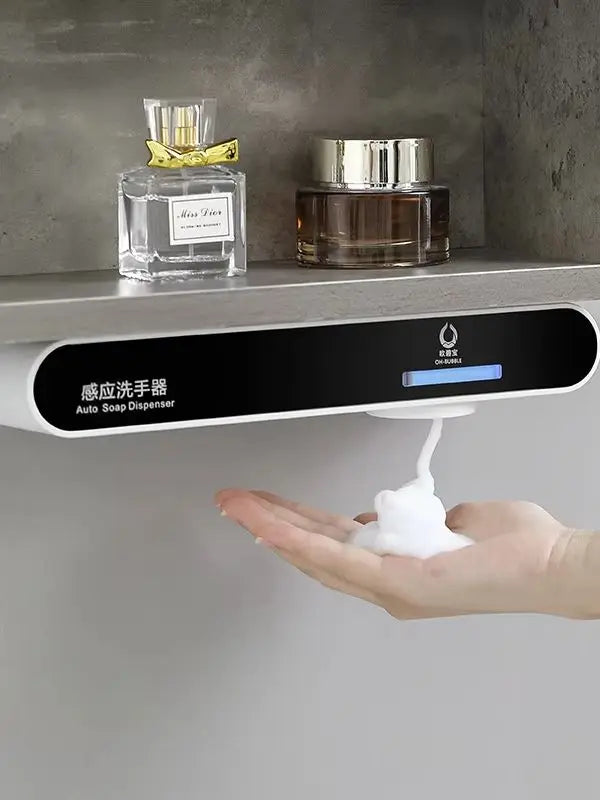 OHBUBBLE mirror cabinet under-sensor wall-mounted hidden double-head soap dispenser automatic sensor hand wash machine
